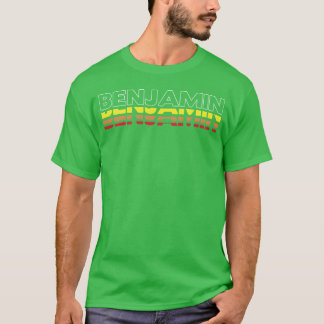Benjamin Vorname Lustig Vintage Sonnenuntergang Be T-Shirt