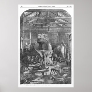 Benjamin Waterhouse Hawkins Studio Antiquitätendru Poster