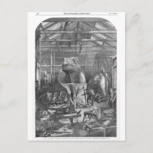 Benjamin Waterhouse Hawkins Studio Antiquitätendru Postkarte