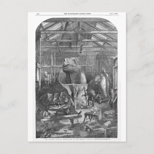 Benjamin Waterhouse Hawkins Studio Antiquitätendru Postkarte (Vorderseite)