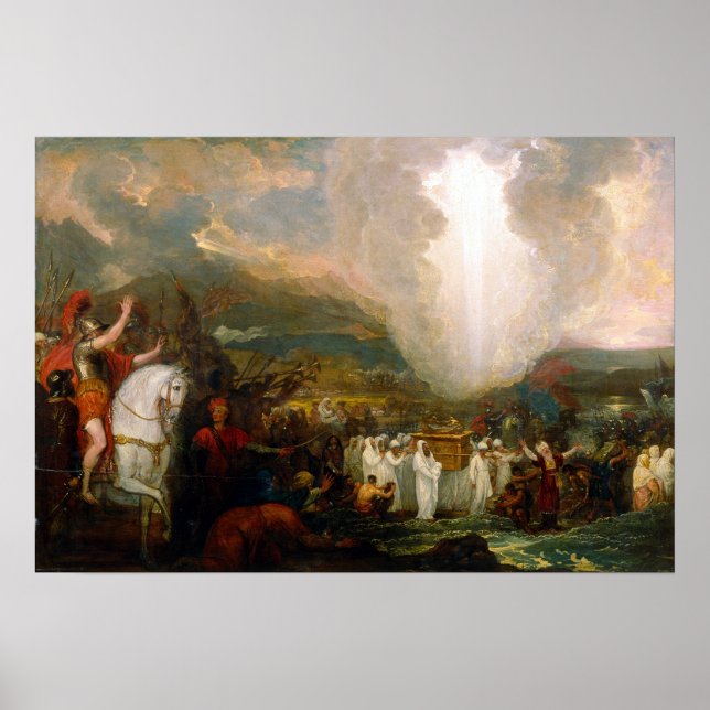 Benjamin West Joshua Passing the River Jordan Poster (Vorne)