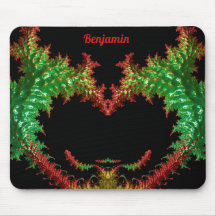 BENJAMIN ~ Zany Hot Red, Yellow, Black and Green
