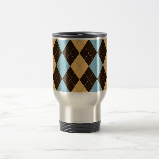 Benjaminbannister-Rautenreise-Tasse Reisebecher (Mittel)