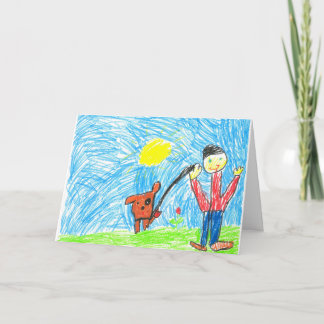 Benjamin's Get Well Balon Card Karte