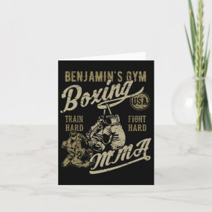 Benjamins Gym Boxing Mixed Martial Arts Retro Desi Karte