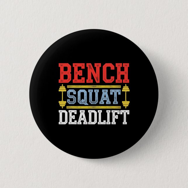Benke Squat Deadlift Barbell Bodybuilding 1 Button (Vorderseite)
