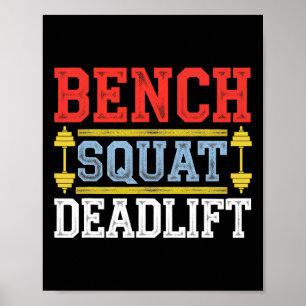 Benke Squat Deadlift Barbell Bodybuilding 1 Poster