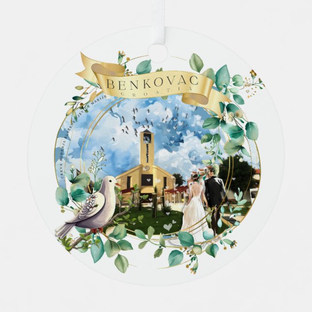 Benkovac Ornament Aus Metall (Vorderseite)