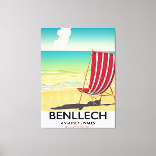 Benllech, Anglesey Wales Vintage-Reiseplakat Leinwanddruck