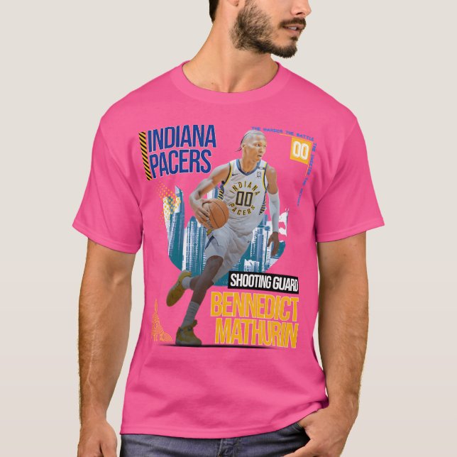 Bennedict Mathurin Basketball Art Pacers 2 T-Shirt (Vorderseite)