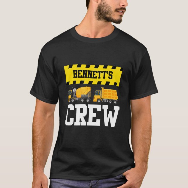 Bennett Bau Crew Custom Dumptruck Dump Tr T-Shirt (Vorderseite)
