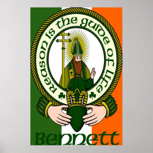 Bennett Clan Motto Poster Print