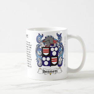 Bennett-Familienwappen auf einer Tasse