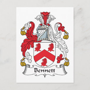 Bennett Familienwappen Postkarte