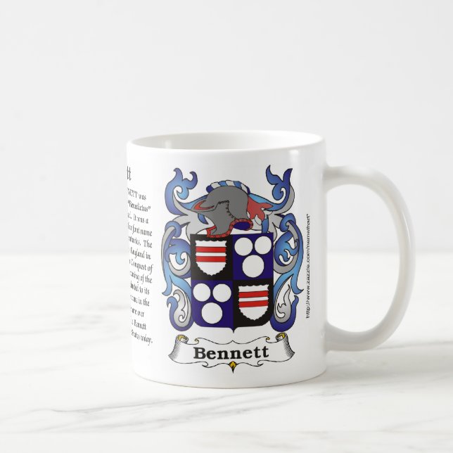 Bennett-Familienwappen-Tasse Tasse (Rechts)
