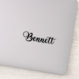 Bennett Name - Handgeschriebene Kalligrafie Aufkleber