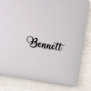 Bennett Name - Handgeschriebene Kalligrafie Aufkleber