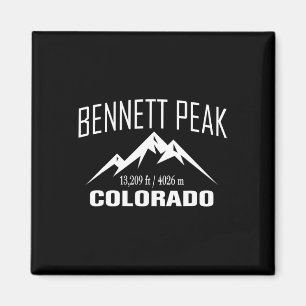Bennett Peak Colorado Klettergipfel Club Outdoor Magnet