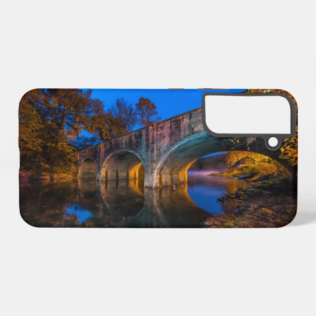 Bennett Spring Bridge Dämmerung Samsung Galaxy Cas Hülle (Rückseite (Horizontal))