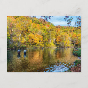 Bennett Spring Herbst Angeln Postkarte