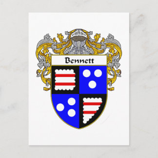 Bennett-Wappen (mantled) Postkarte