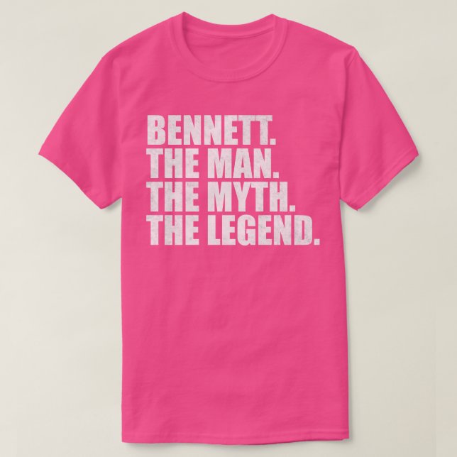 BennettBennett Name Bennett Vorname T-Shirt (Design vorne)