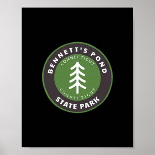 Bennett's Pond State Park Connecticut Ct Baum Abze Poster