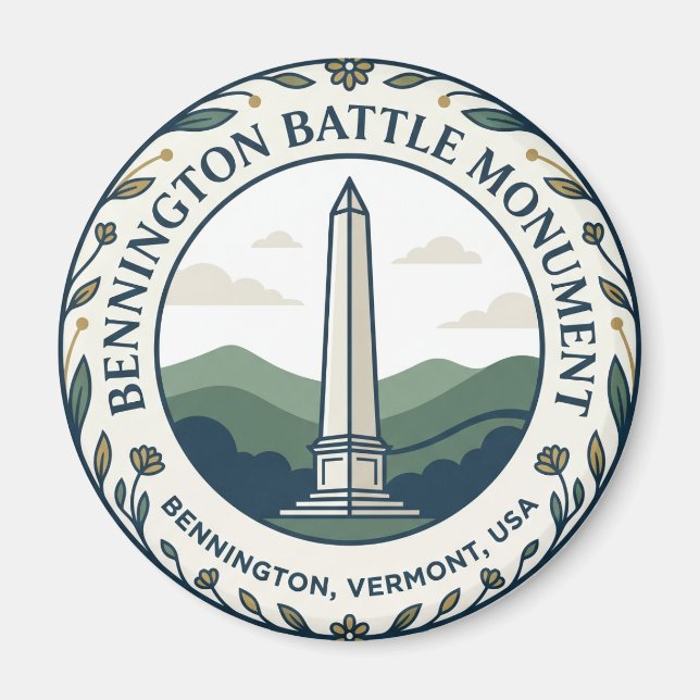 Bennington Battle Monument USA Magnet (Vorne)