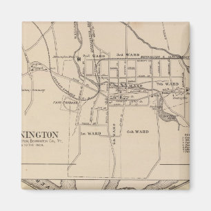 Bennington und Plan von Battleboro Magnet