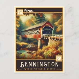 Bennington, Vermont   Vintage Postkarte