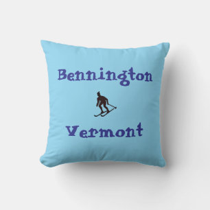 Bennington, VT (Skidorf, Grüne Berge) Kissen
