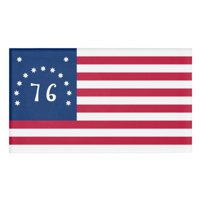 Benningtons Banner: Die 76 amerikanische Schlachtf Namenschild (Vorderseite)