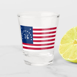 Benningtons Banner: Die 76 amerikanische Schlachtf Schnapsglas