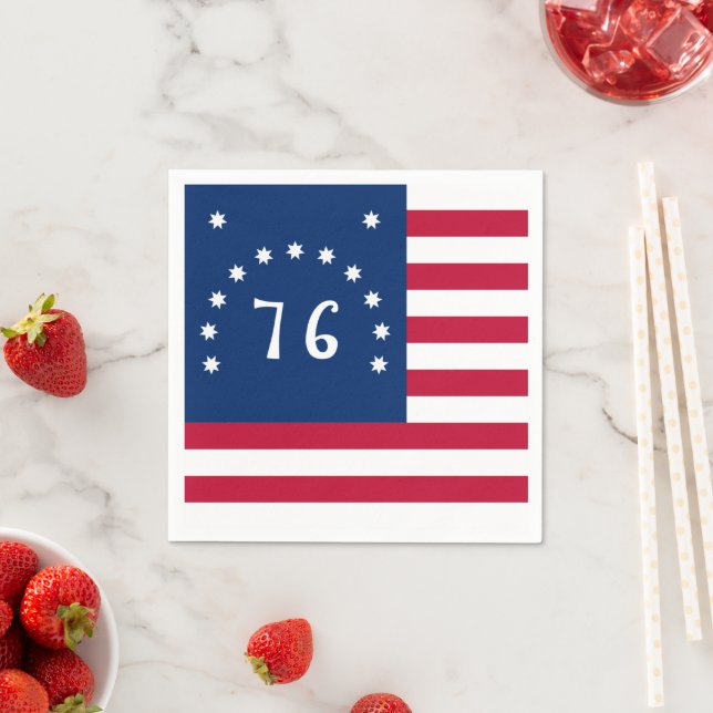 Benningtons Banner: Die 76 amerikanische Schlachtf Serviette (Beispiel)