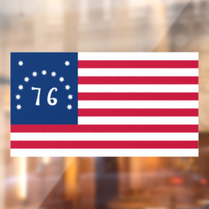 Benningtons Banner: Die 76er amerikanische Schlach Fensteraufkleber