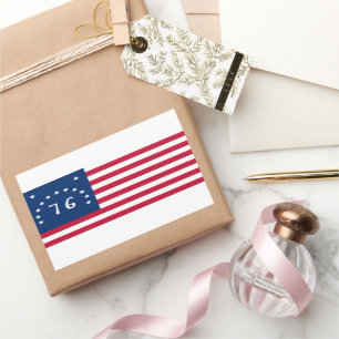 Benningtons Banner: Die 76er amerikanische Schlach Rechteckiger Aufkleber