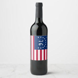 Benningtons Banner: Die 76er amerikanische Schlach Weinetikett