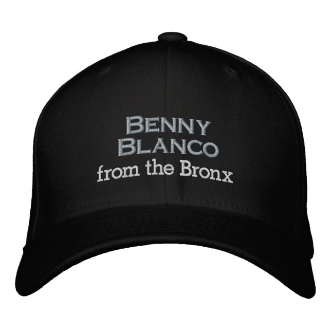 Benny Blanco von der Bronx Bestickte Baseballkappe (Vorderseite)