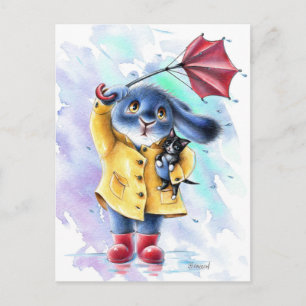 Benny Blue - Cat Rescue Postcard Postkarte