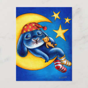 Benny Blue - Moon and Stars Postcard Postkarte