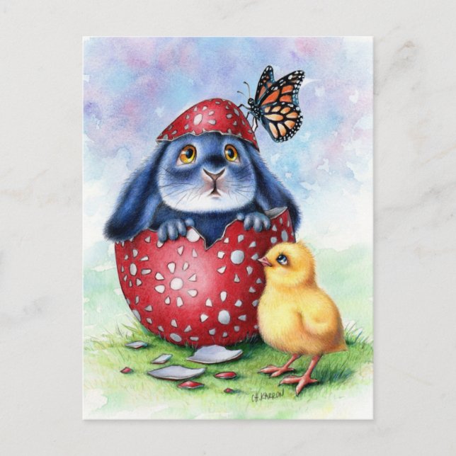 Benny Blue - Ostereier Postkarte (Vorderseite)