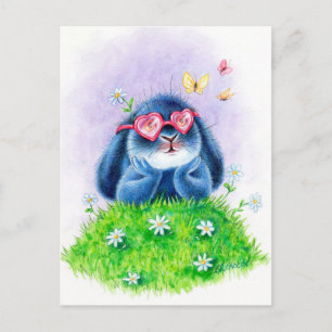 Benny Blue - Pink Glasses Postkarte