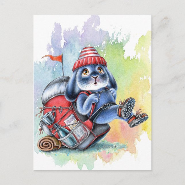 Benny Blue - Rucksack Wanderkarte Postkarte (Vorderseite)