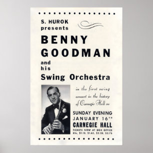 Benny Goodman Jazzplakat - Carnegie Hall - NYC Poster