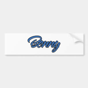 Benny Name blue Aufkleber Sticker Autoaufkleber