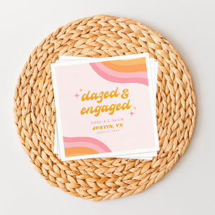 Benommen & Engagiert Groovy Rosa & Orange Junggese Serviette