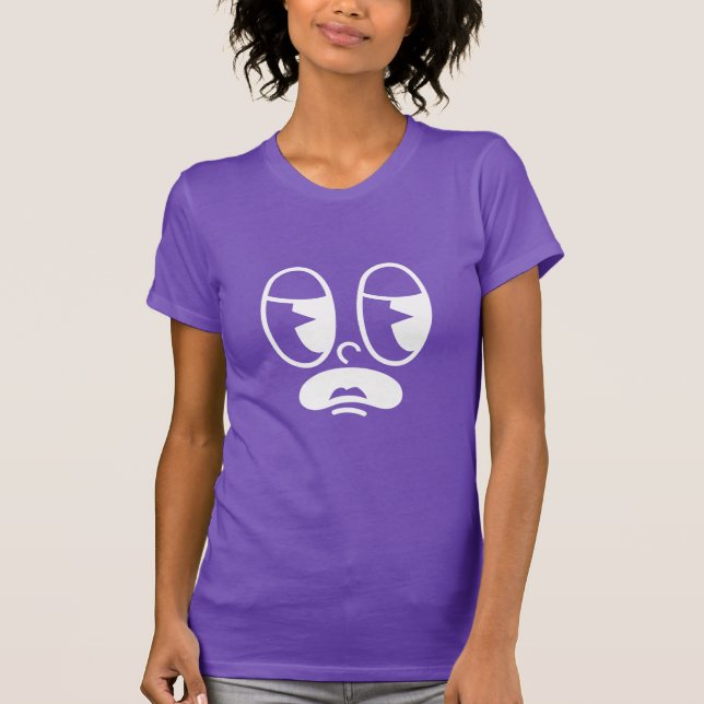 Benommener Glitch-Gesicht T-Shirt (Vorderseite)