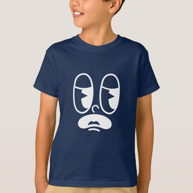 Benommener Glitch Gesicht T-Shirt (Vorderseite)