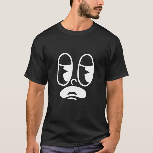 Benommener Glitch-Gesicht T-Shirt (Vorderseite)