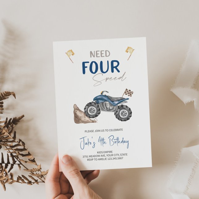 Benötigen Sie 4 Speed 4 Rad Quad Bike Einladung (Von Creator hochgeladen)